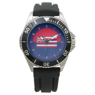 Hawaii State Flag Watch Design Horloge