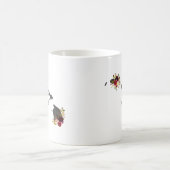 Hawaii State Rustiek Land Bruiloft Monogram Koffiemok (Center)