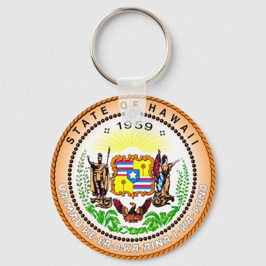 Hawaii State Seal Sleutelhanger (Voorkant)