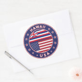 Hawaii sticker, Hawaii, USA Vierkante Sticker (Envelop)