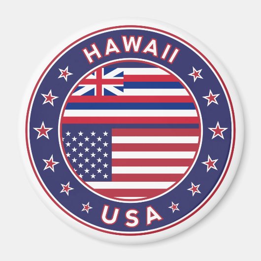 Hawaii sticker, Hawaii, Verenigde Staten van Ameri Magneet (Voorkant)