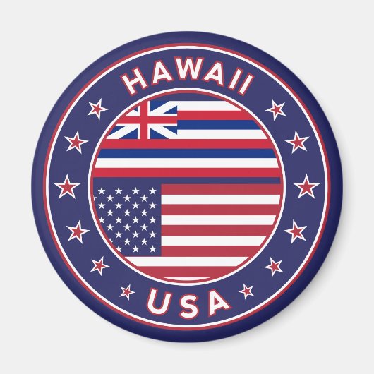 Hawaii sticker, Hawaii, Verenigde Staten van Ameri Magneet (Voorkant)