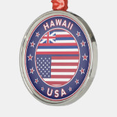 Hawaii sticker, Hawaii, Verenigde Staten van Ameri Metalen Ornament (Links)