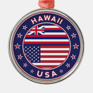 Hawaii sticker, Hawaii, Verenigde Staten van Ameri Metalen Ornament