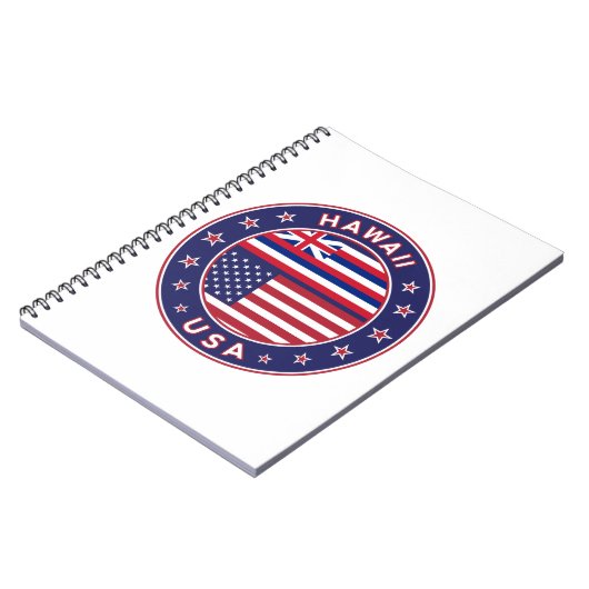 Hawaii sticker, Hawaii, Verenigde Staten van Ameri Notitieboek (Linkerzijde)