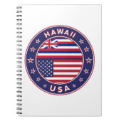Hawaii sticker, Hawaii, Verenigde Staten van Ameri Notitieboek (Voorkant)