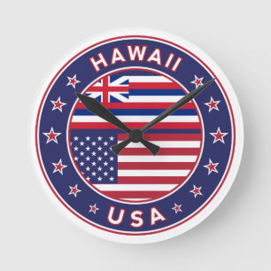 Hawaii sticker, Hawaii, Verenigde Staten van Ameri Ronde Klok