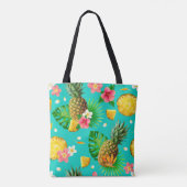 Hawaii stijl ananas Canvas tas (Achterkant)