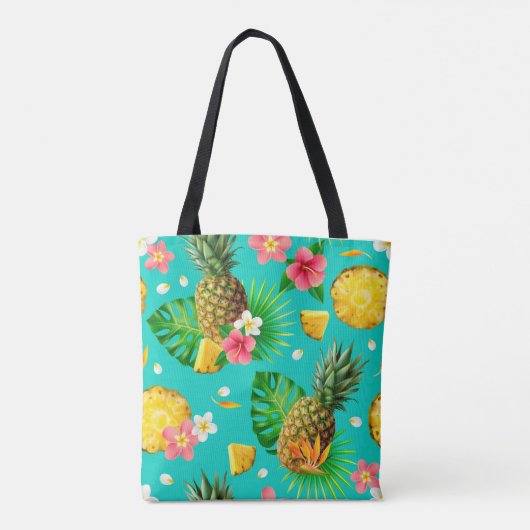 Hawaii stijl ananas Canvas tas (Achterkant)