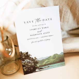 HAWAII strand op het eiland Save the Date Kaart