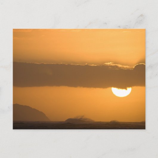Hawaii Sunset Briefkaart (Voorkant)
