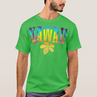 Hawaii  Sunset Hibiscus Flower Hawaiian Sur T-shirt