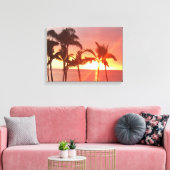 Hawaii Sunset photo en toile étirée (Insitu(Salon))