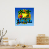 Hawaii Sunset Poster (Keuken)