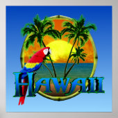 Hawaii Sunset Poster (Voorkant)