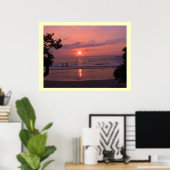 Hawaii Sunset Poster (Thuiskantoor)