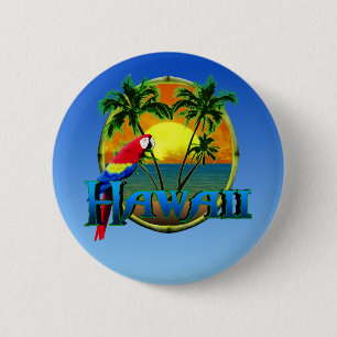 Hawaii Sunset Ronde Button 5,7 Cm