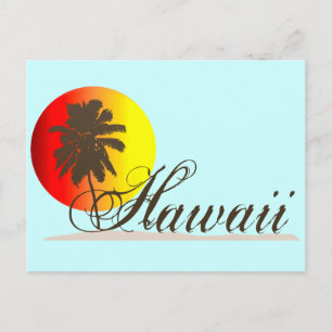 Hawaii Sunset Souvenir Briefkaart