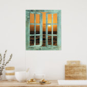 Hawaii Sunset Window Poster (Keuken)