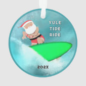 Hawaii Surfen Vakantie Gift Ornament (achterkant)