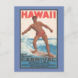 Hawaii Surfer Briefkaart