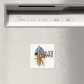 Hawaii Surfer Girl Magnet (In Situ (Lave-vaisselle))