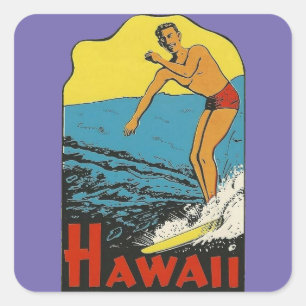 Hawaii Surfer -  Stickers voor reizen