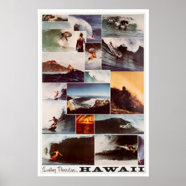 Hawaii Surfkunst Surfer Foto Hawaiiaanse Print