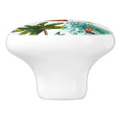 Hawaii Surfpatroon Keramische Knop (Zijkant)