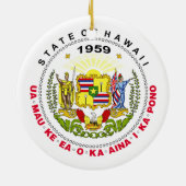 Hawaii-teken Keramisch Ornament (Achterkant)