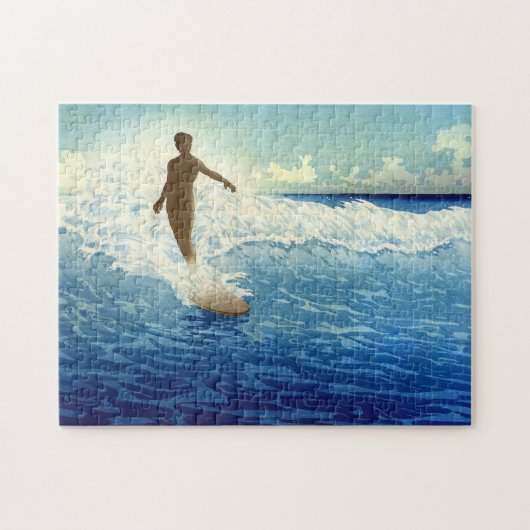 "Hawaii, The Surf Rider" - Charles W. Bartlett Legpuzzel (Horizontaal)