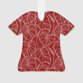 Hawaii-thema shirt acrylaat aandenken ornament (achterkant)