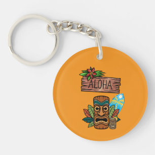 Hawaii Tiki Masker Sleutelhanger