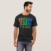 Hawaii Tiki Polynesiaanse Big Kahuna Surfer Retro T-shirt (Voorkant volledig)