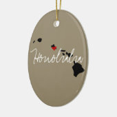 Hawaii Town Keramisch Ornament (Links)