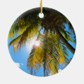 Hawaii Travel Palm Tree Keramisch Ornament (Achterkant)