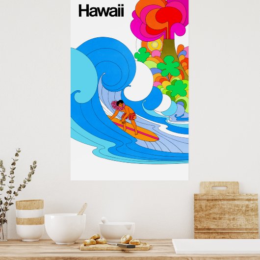 Hawaii Travel Poster (Keuken)