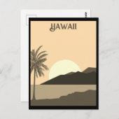 Hawaii Tropical Beach Ocean Travel Briefkaart (Voorkant / Achterkant)