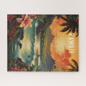  Hawaii Tropical Beach Travel Illustratie Legpuzzel (Horizontaal)