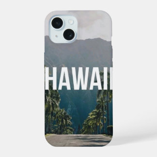 Hawaii Tropical Palm Trees Aesthetic iPhone 15 Hoesje