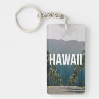 Hawaii Tropical Palm Trees Aesthetic Sleutelhanger