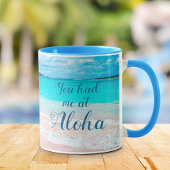 Hawaii Tropisch strand dat ik had in Aloha Script Mok