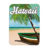 Hawaii Tropisch Strand reisposter Magneet (Verticaal)