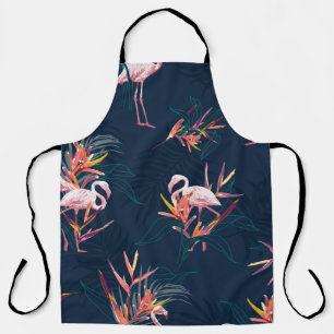 Hawaii Tropische flamingo met vogel van de Paradis Schort