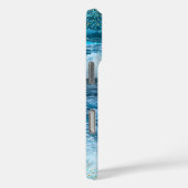 Hawaii turquoise blue oceaangolven girale confetti Case-Mate iPhone case (Achterkant / Rechts)