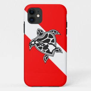 Hawaii Turtle Dive Flag iPhone 11 Hoesje