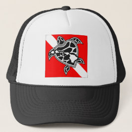 Hawaii Turtle Dive Flag Trucker Pet