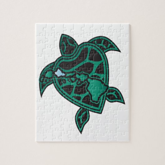 Hawaii Turtle en Hawaii eilanden Legpuzzel (Verticaal)