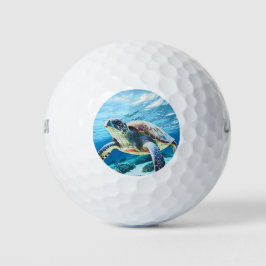 Hawaii Turtle Honu Foto Golfballen