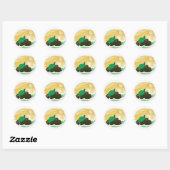 Hawaii Turtle Ronde Sticker (Vel)